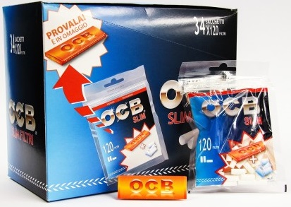 OCB FILTRO 6MM 34x120 SLIM BUSTA CON CARTINA ORANGE