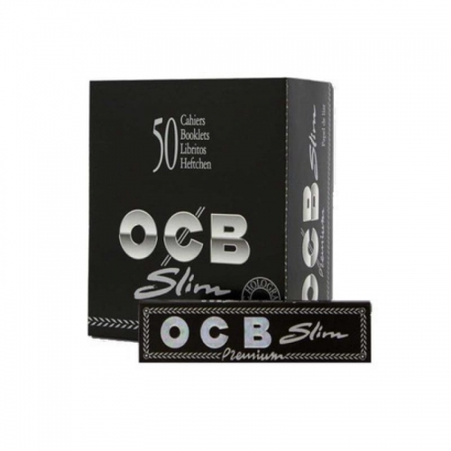 OCB CARTINA NERA PREMIUM SLIM 50PZ